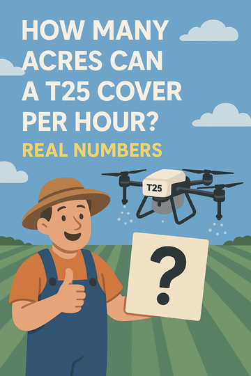 How Many Acres Can a T25 Cover Per Hour? Real Numbers
