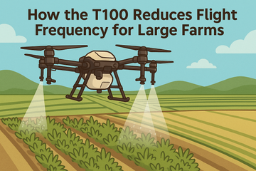 How the T100 Reduces Flight Frequency for Large Farms