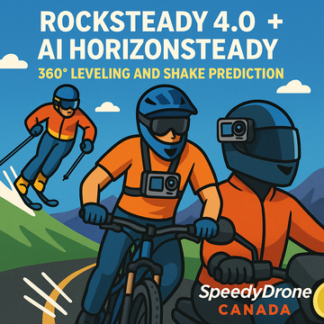 Action 6 Leakage: RockSteady 4.0 + AI HorizonSteady: 360° Leveling and Shake Prediction for Skiing, MTB, and Motovlogging