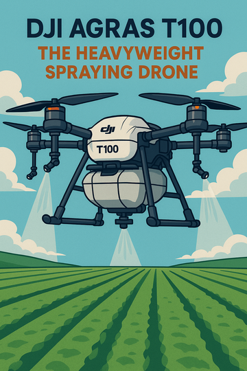 DJI Agras T100: The Heavyweight Spraying Drone