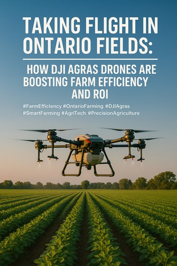 Taking Flight in Ontario Fields: How DJI Agras Drones Are Boosting Farm Efficiency and ROI