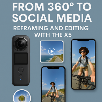 From 360° to Social Media: Reframing and Editing with the X5