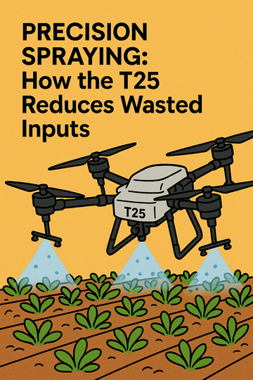 Precision Spraying: How the T25 Reduces Wasted Inputs