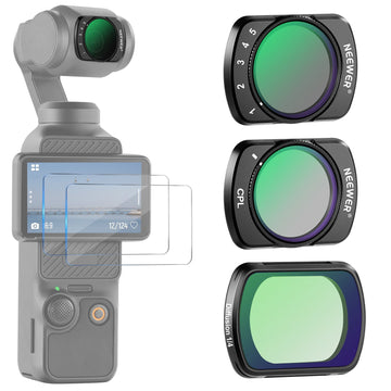 ND2-32 1/4 Black Diffusion & CPL Filters (DJI Osmo Pocket 3 )