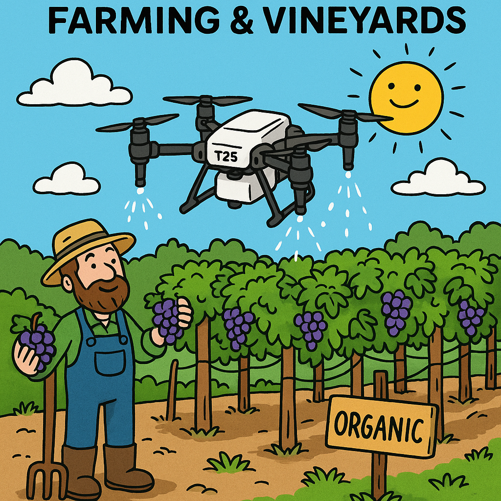 The Role of T25 in Organic Farming & Vineyards