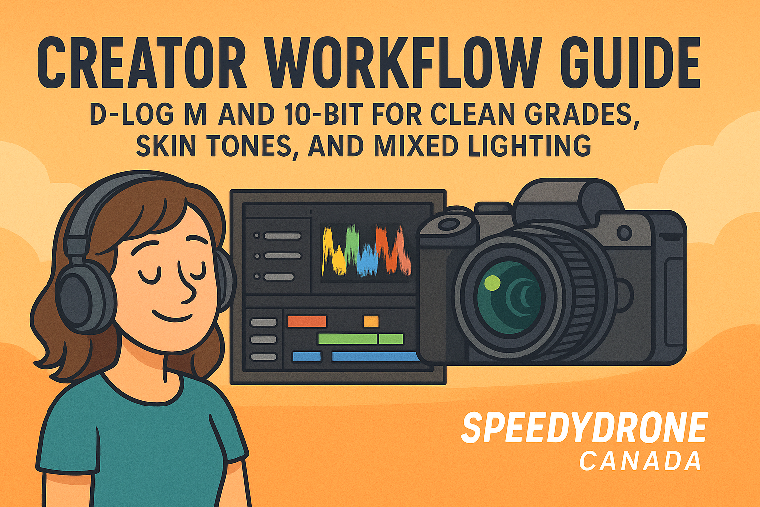 Creator Workflow Upgrade: How D-Log M + 10-Bit Video on DJI Osmo Action 6 Unlock Cleaner Grades & Better Skin Tones