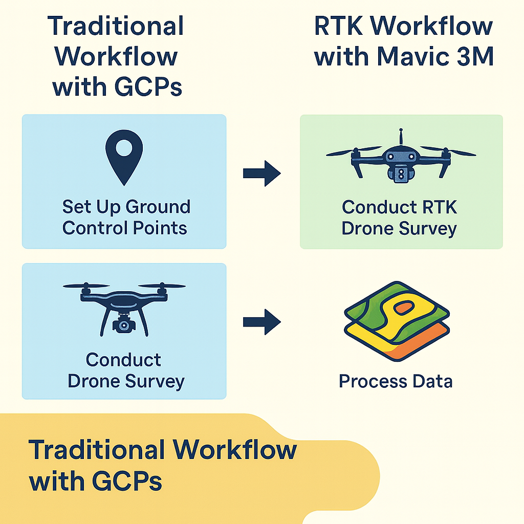 Maximizing Efficiency: RTK vs. Traditional GCP Workflows