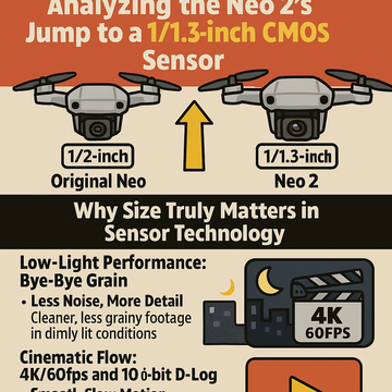 The Image Quality Revolution: Analyzing the Neo 2's Jump to a 1/1.3-inch CMOS Sensor