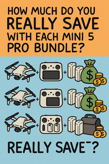How Much Do You Really Save With Each DJI Mini 5 Pro Bundle?