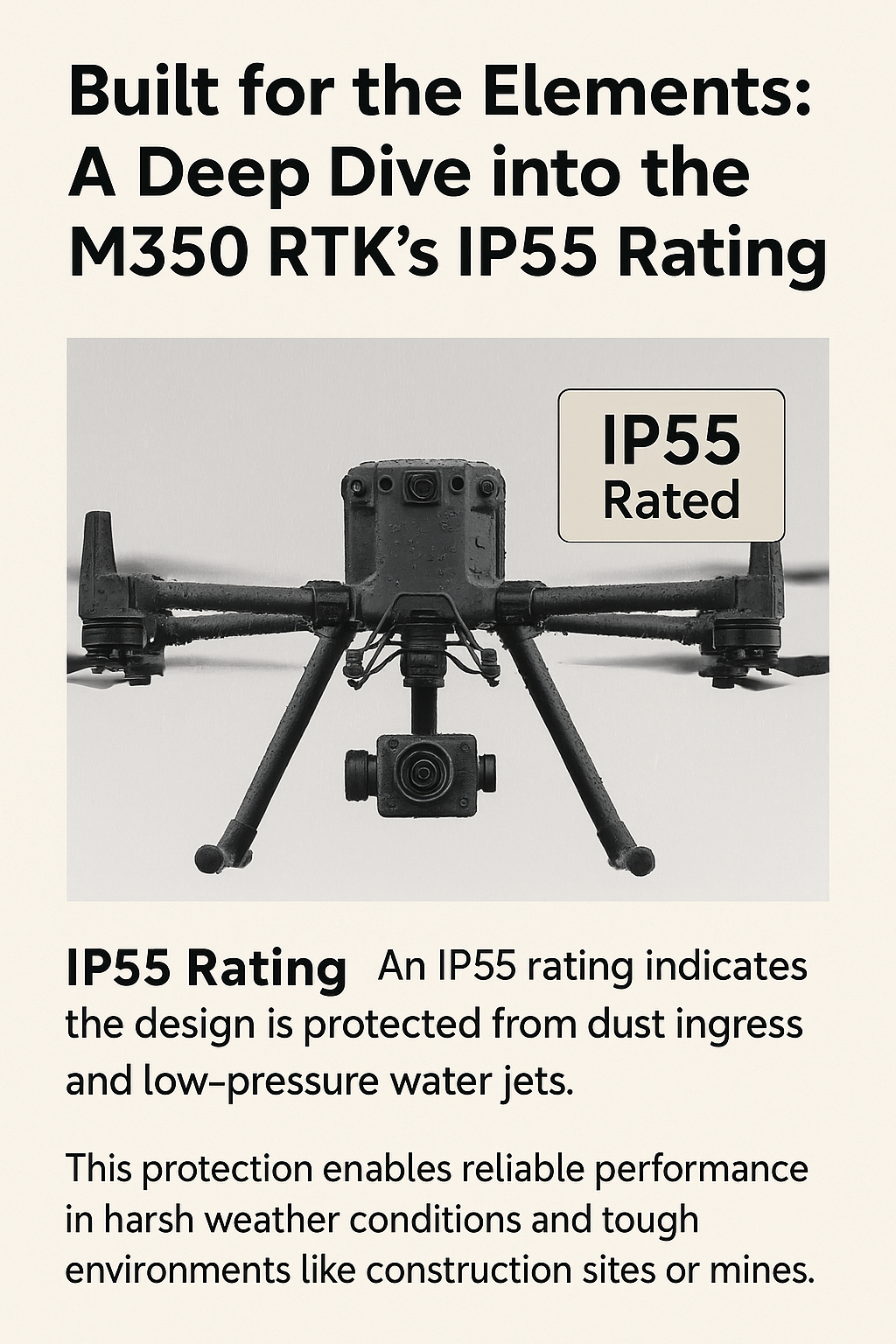 Beyond the Elements: How the DJI M350 RTK Redefines Field Reliability