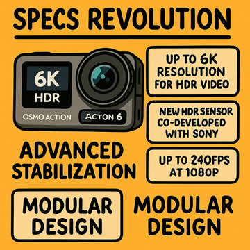 Specs Revolution: Diving Deep into the Leaked DJI Osmo Action 6 Technical Details
