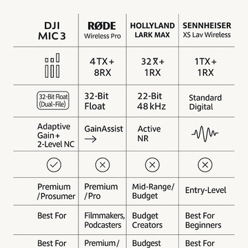 🎤 DJI Mic 3 vs the Competition: How Does It Stack Up Against RØDE, Hollyland, and Sennheiser?