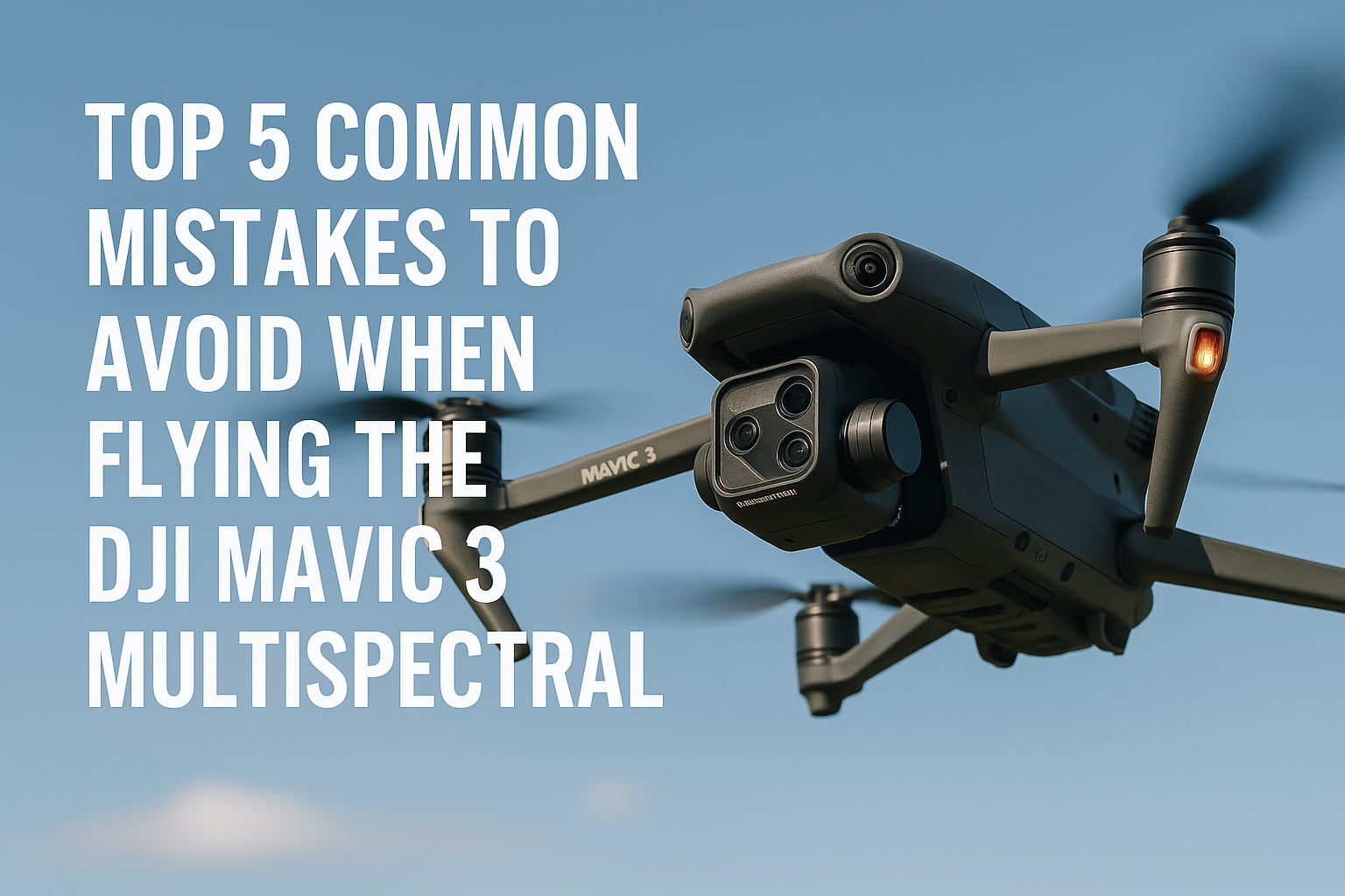 Top 5 Common Mistakes to Avoid When Flying the DJI Mavic 3 Multispectral