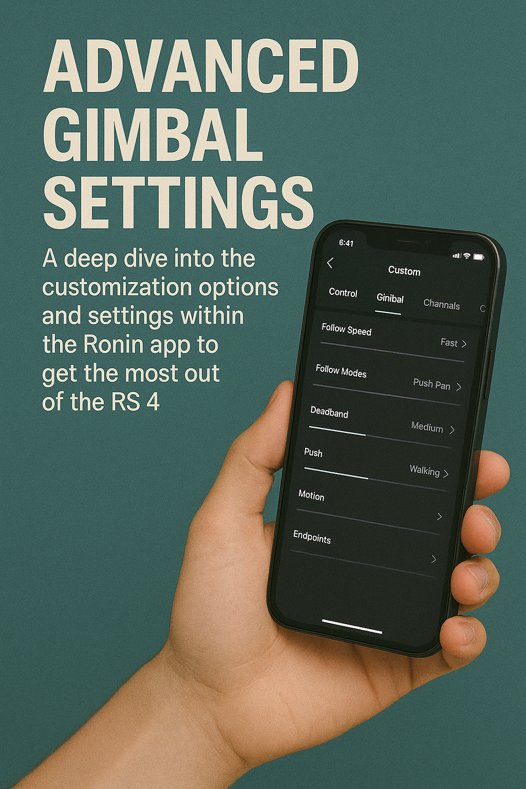 Advanced Gimbal Settings: Mastering the DJI RS 4 with the Ronin App