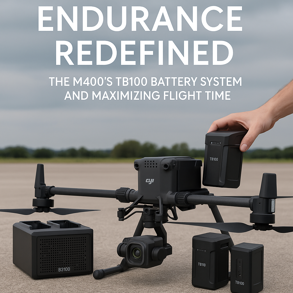 Maximizing Drone Flight Time: The M400's Game-Changing TB100 Battery System