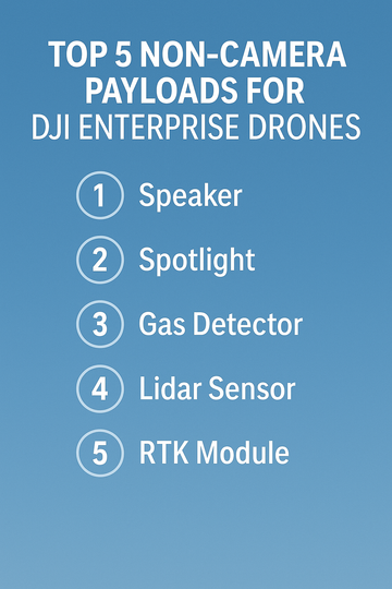 Top 5 Non-Camera Payloads for DJI Enterprise Drones