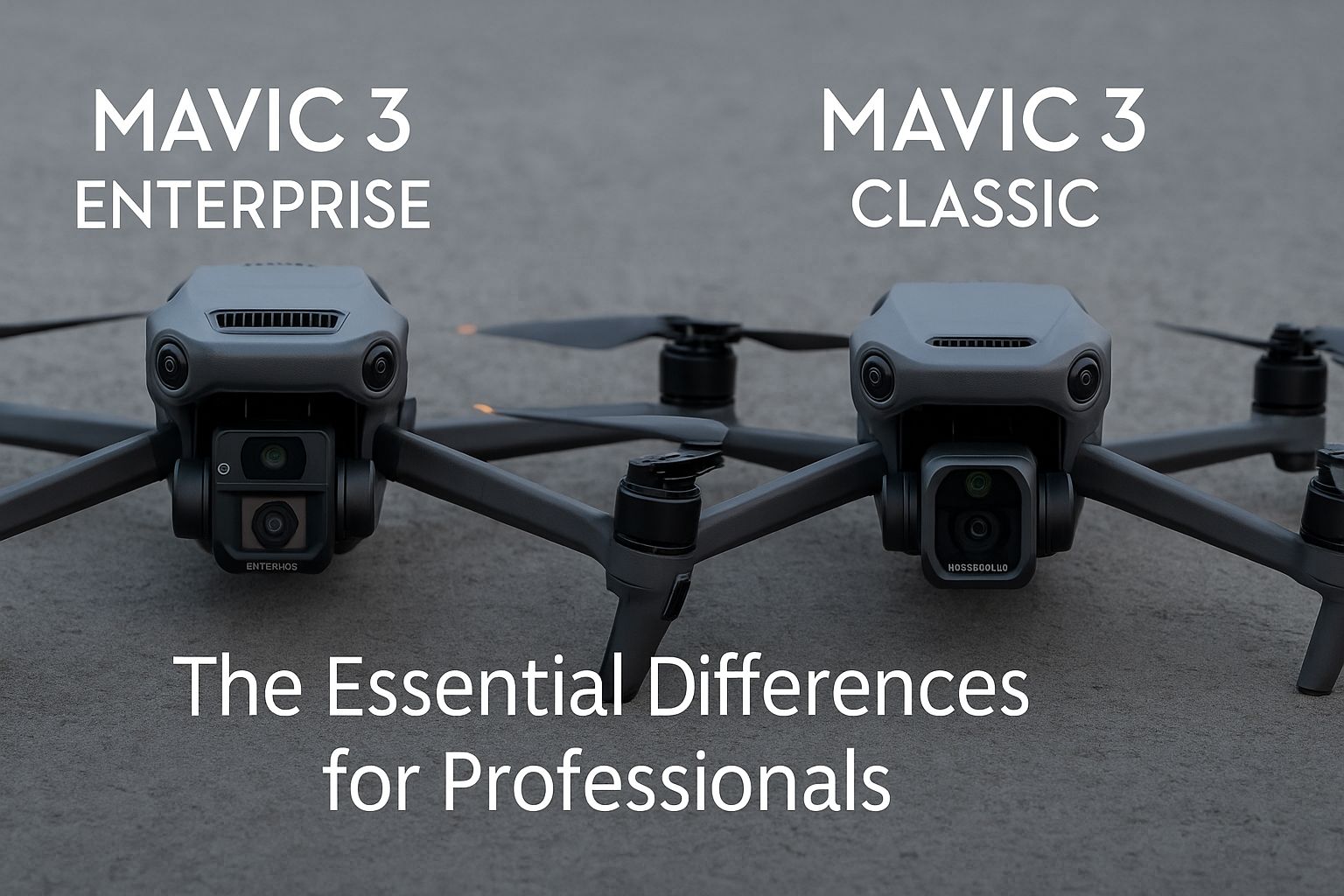 Mavic 3 Enterprise vs. Mavic 3 Classic: The Essential Differences for Professionals
