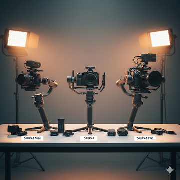 Choosing Your Perfect DJI Stabilizer: RS 4 Pro vs. RS 4 vs. RS 4 Mini
